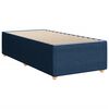 vidaXL Cama box spring con colch&oacute;n tela azul 90x190 cm
