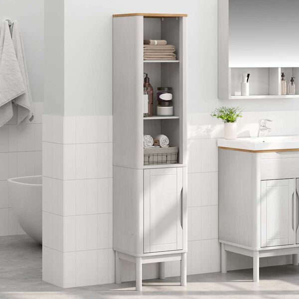 vidaXL Mueble de ba&ntilde;o alto con estante FLORO 35 x 30 x 160 cm