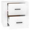 vidaXL Mesita de noche blanca 50x39x47 cm