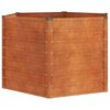 vidaXL Arriate oxidado de acero corten 129x129x77 cm