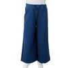 Pantalón infantil con perneras anchas azul marino 140
