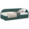 vidaXL Estructura de Cama Esquina con Colch&oacute;n 2 pcs Verde Terciopelo