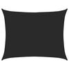 vidaXL Toldo de vela rectangular HDPE negro 160 g/m&sup2; 6x8 m