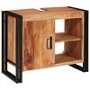 vidaXL Mueble de lavabo Marr&oacute;n 71 x 33 x 58 cm Madera de Acacia S&oacute;lida