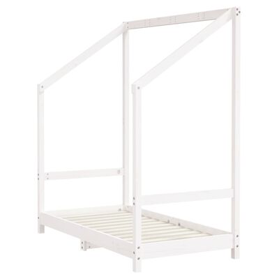 vidaXL Estructura de cama para niños madera de pino blanco 2x(70x140)