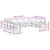 vidaXL Conjunto de sof&aacute;s de exterior 9 pcs Gris Natural y Claro