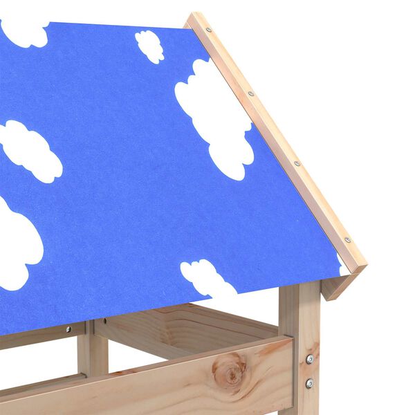 vidaXL Torre de Juego Marr&oacute;n 52.5 x 85 x 239 cm Madera de pino macizo