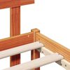 vidaXL Estructura de cama Marr&oacute;n 90 x 200 cm Madera maciza de Pino