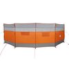 vidaXL Cortaviento de camping impermeable gris naranja 510x153 cm