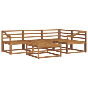 vidaXL Conjunto de sof&aacute;s de exterior 5 pcs Natural