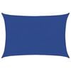 vidaXL Toldo de vela rectangular HDPE azul 160 g/m&sup2; 5x6 m