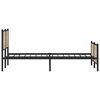 vidaXL Estructura de cama sin colchón metal roble Sonoma 180x200 cm