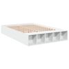 vidaXL Estructura de cama madera de ingeniería blanca 120x190 cm