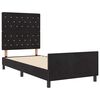 vidaXL Cama tipo Box Spring con cabecera Negro 100 x 200 cm Terciopelo