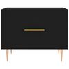 vidaXL Mesa de centro madera contrachapada negro 50x50x40 cm