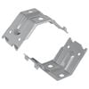 vidaXL Soporte 2 Recubierto de zinc 106 x 55 x 1,5mm Acero