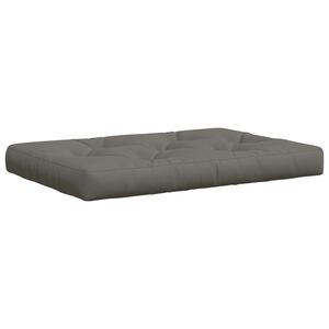 vidaXL Coj&iacute;n para Pallet VIANEN 100% Poli&eacute;ster Gris 120 x 80 x 12 cm