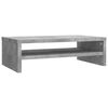 vidaXL Soporte de pantalla madera ingenier&iacute;a gris hormig&oacute;n 42x24x13 cm