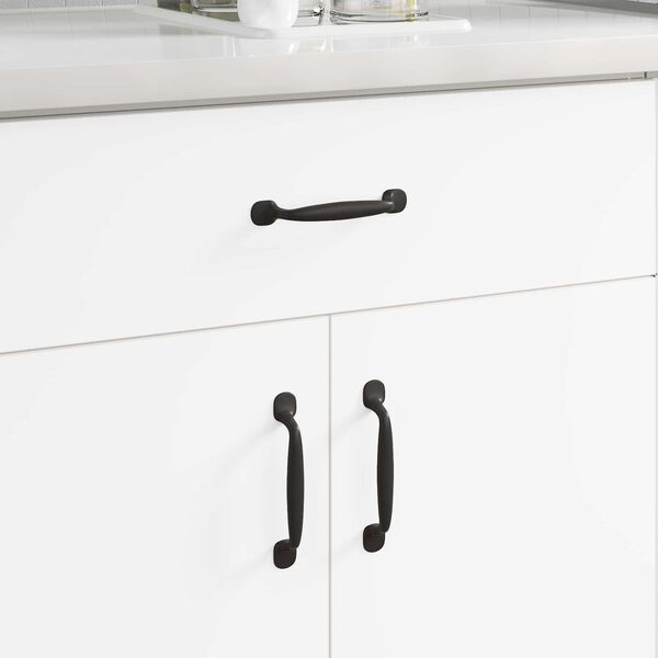 vidaXL Manija de muebles 2 pcs Negro 130 x 19,4 x 22,3 mm Aluminio