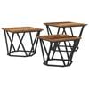 vidaXL Mesa de Caf&eacute; 3 pcs Madera envejecida