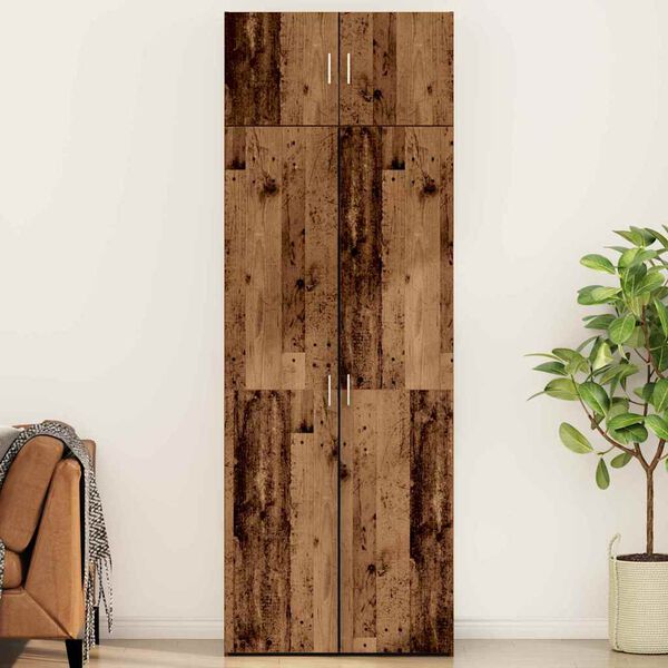 vidaXL Armario de almacenamiento 3 pcs Madera vieja