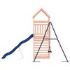vidaXL Parque infantil de exterior madera maciza Douglas