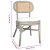 vidaXL Sillas de comedor 2 unidades lino gris