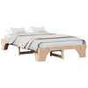 vidaXL Estructura de cama Natural 120 x 200 cm Madera de pino macizo