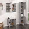 vidaXL Set de muebles de ba&ntilde;o 3 pzas madera contrachapada gris sonoma