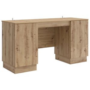 vidaXL Escritorio Roble artisan Madera de Ingenier&iacute;a