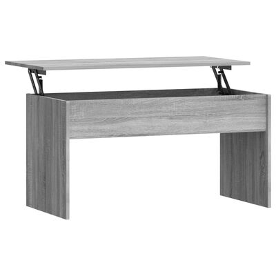 vidaXL Mesa de centro madera contrachapada gris Sonoma 102x50,5x52,5cm