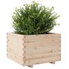 vidaXL Jardinera de madera maciza de pino 70x70x49,5 cm