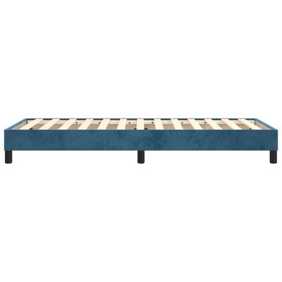 vidaXL Estructura de cama de terciopelo azul 90x200 cm