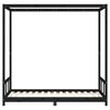 vidaXL Estructura de cama para niños madera de pino negro 90x190 cm