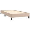 vidaXL Estructura cama sin colch&oacute;n cuero sint&eacute;tico capuchino 100x200cm