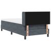 vidaXL Cama tipo Box Spring Gris oscuro 200 x 100 cm Terciopelo