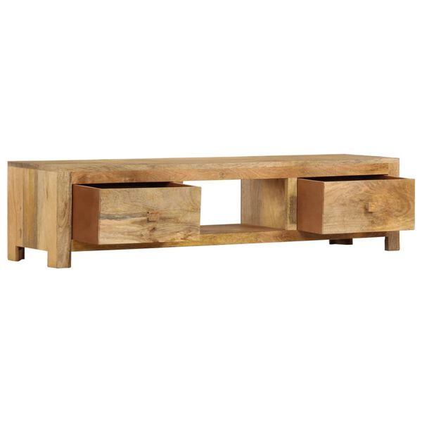 vidaXL Mueble para TV de madera maciza de mango 140x30x32 cm