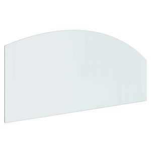 vidaXL Placa de vidrio para chimenea Transparente 120 x 50 cm Cristal