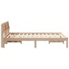 vidaXL Estructura de cama Marr&oacute;n 120 x 190 cm Madera de pino macizo