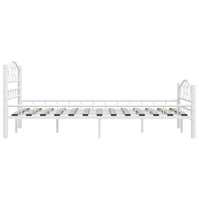 vidaXL Estructura de cama metal blanco 120x200 cm