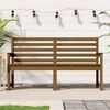vidaXL Banco de jard&iacute;n madera maciza pino marr&oacute;n miel 159,5x48x91,5 cm