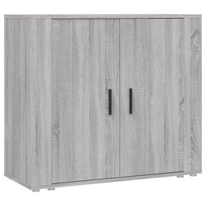 vidaXL Aparador de madera contrachapada gris Sonoma 80x33x70 cm