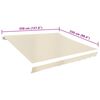 vidaXL Toldo de lona blanco crema 3,5x2,5 m