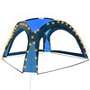 vidaXL Carpa de fiesta con LED y 4 paredes laterales azul 3,6x3,6x2,3m