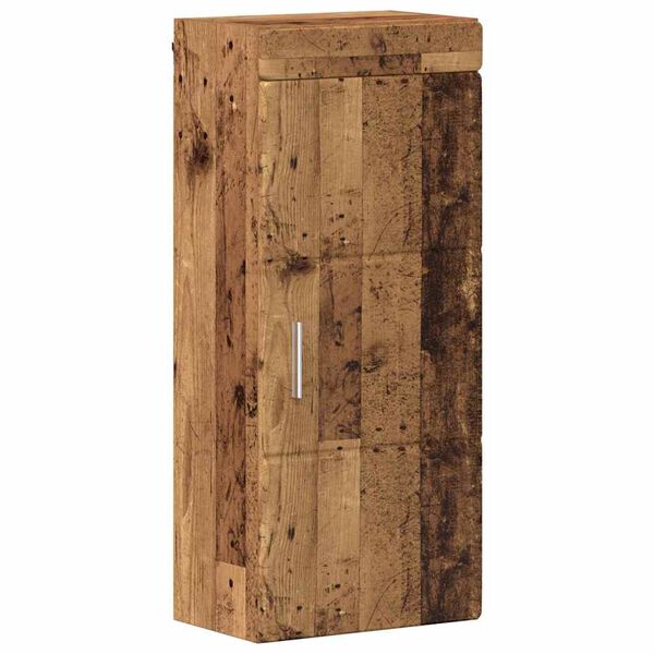 vidaXL Armario de pared para ba&ntilde;o TULUM Madera vieja 37 x 24,5 x 86 cm