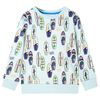 Sudadera infantil azul suave m&eacute;lange 116