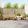 vidaXL Conjunto de sof&aacute;s de exterior con coj&iacute;n 7 pcs Natural y Beige