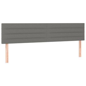 vidaXL Cabeceros tela gris oscuro 180x5x78/88 cm