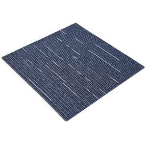 vidaXL Azulejo de alfombra Rayado Azul 50 x 50 cm 20 uds. PP y Bet&uacute;n