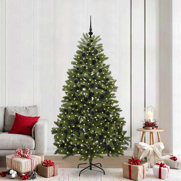 vidaXL &Aacute;rbol de Navidad artificial Verde 210 cm PVC y Metal